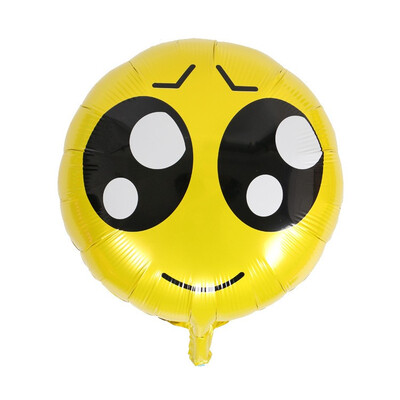 

FUNNYBUNNY 18" Foil Reusable Emoji Funny Faces Happy Birthday Party Balloons Party Supplies