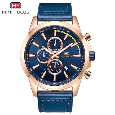 

MF0129G Men Business Quartz Wristwatches Calendar Timing Luminous Waterproof Watch