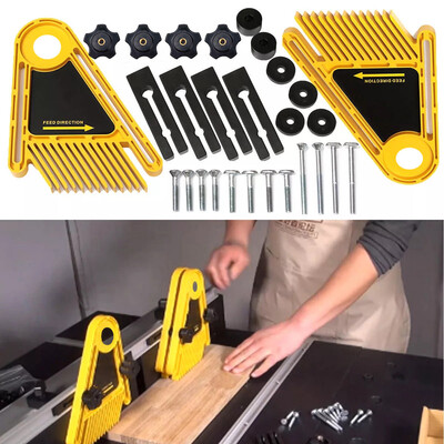 

〖Follure〗Multi-purpose Double Feather Board for Router Table Saws Miter Gauge Slot