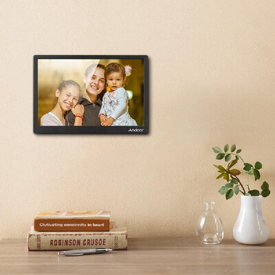 

Andoer 154 Inch 1280 800 Resolution LED Digital Picture Photo Frame Photo Album 1080P HD Video Playing with 24G Wireless Remot