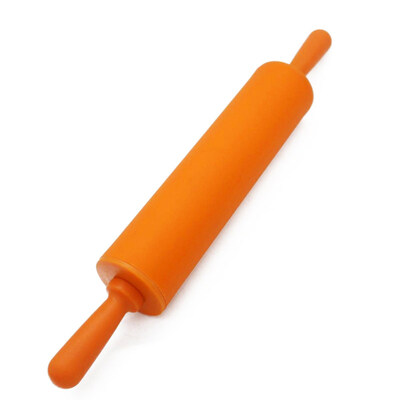 

Silicone Rolling Pin Non-stick Dough Cookie Biscuit Pizza Roller Baking Tool