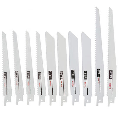 

Greensen 10Pcs Reciprocating Saw Blade Woodworking Metal Plastic Pipe Cutting Kit