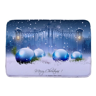 

〖Follure〗Christmas HD Printed Non-Slip Bath Mat Absorbent Home Decor A