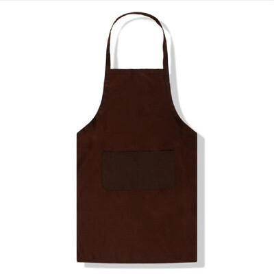 

Apron Pure Color Kitchen Apron Big Pocket Adult Apron Kitchen Accessories 1pcs