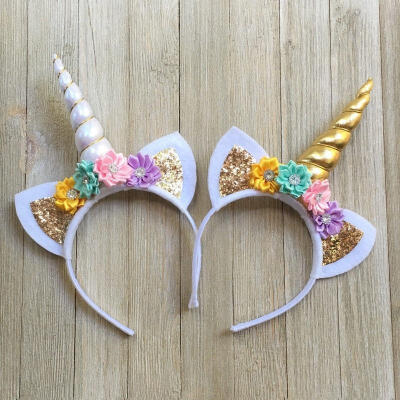 

1PC Decorative Magical Unicorn Horn Head Party Hair Headband Fancy Dress Cosplay