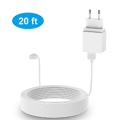 

Power Cord for Arlo Ultra 4K UHD Magnetic Chanrging Cable Waterproof Charger With EU Plug for Indoor&Outdoor Use 6M9M 1PCS Wh