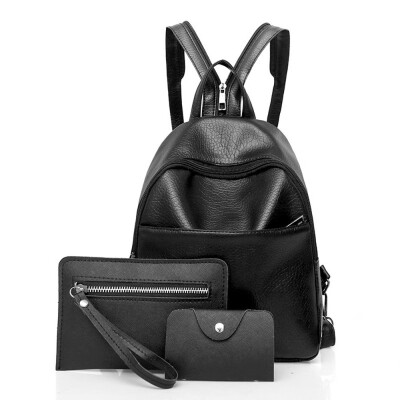 

Tailored Women Three Sets Fashion Backpack Shoulder Bags Messenger Bags Clutch Wallet