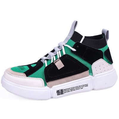 

LZJ Platform Sneakers Woman Unisex 44 Size Sock Shoes 2019 New Breathable Casual Shoes Platform Couple Sneakers For Woman 35-40