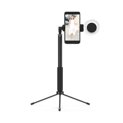 

12m Universal Adjustable Desktop Self Timer Tripod Bracket With Fill Light Bluetooth Selfie Stick For Live Streaming