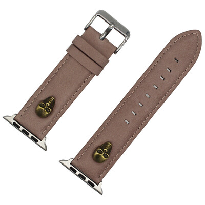 

Gobestart Cowhide Apex tail Buckle Wrist Watch Band Strap Belt For Apple Watch 42mm