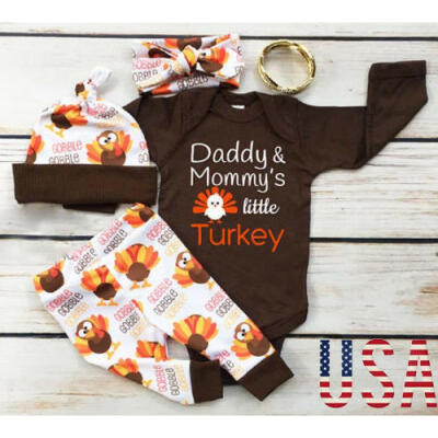 

Thanksgiving Baby Boy Girl RomperPants Leggings Set Infant Clothes Outfit Gifts