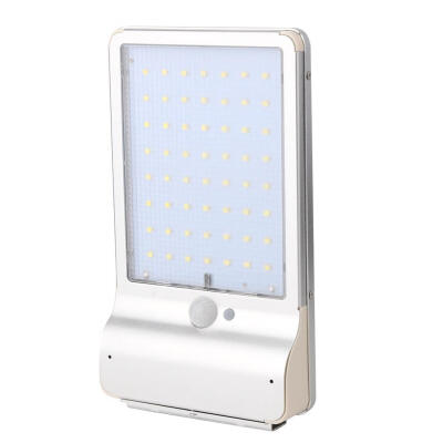 

6 Modes 56 LED Remote Control Aluminium Solar Wall Light Motion Sensor Lamp