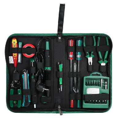 

LAOA LA101352 52PCS Telecommunications Repair Tool Set Electric Soldering Iron Screwdriver Kit Utility Knife Pliers Handle Tools T