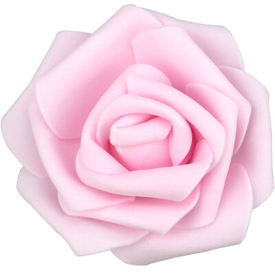 

DIY Real Touch 3D Artificial Foam Rose Head Without Stem for Wedding Party Home Decoration 50pcs Light Green