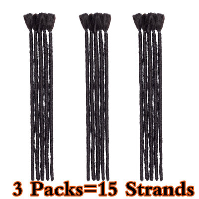 

3 Packs Handmade Dreadlocks Extensions Mens Dreadlocks Fashion Reggae Hair Hip-Hop Style Synthetic Dreadlocks Hair For Men