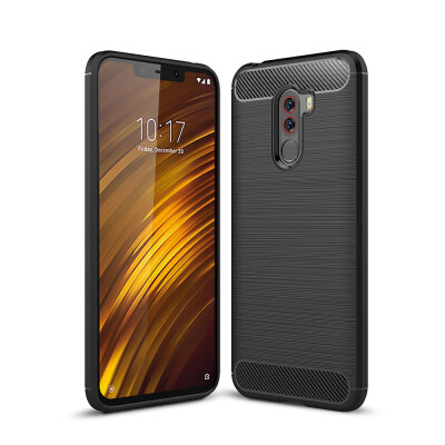 

Luxury Carbon Fiber TPU Soft Case for Xiaomi Pocophone F1