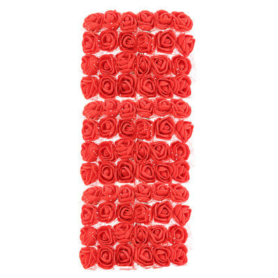 

72Pcs Colorfast Foam Roses Artificial Flower Head Wedding Bride Party Home Decor