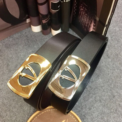 

The first layer of smooth buckle buckle belt mens high-grade steel buckle pants belt leather belt belt men