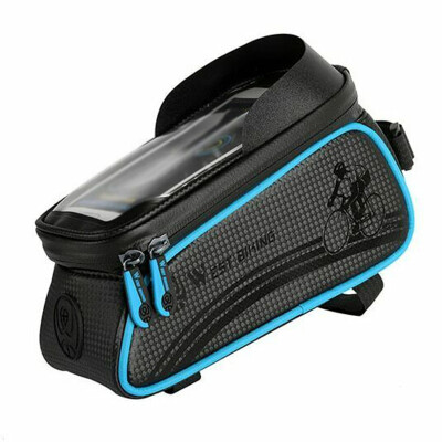 

WEST BIKING Bicycle Front Tube Pouch Bag Touch Screen Saddle Bag Bike Waterproof