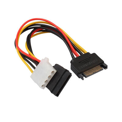 

15Pin SATA Male to 4Pin IDE Molex Female SATA Female Power Cable