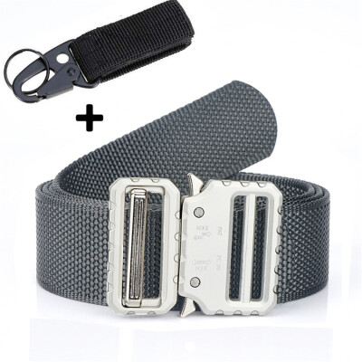 

Luxury Mens Tactical Belt For Jeans Pants Military Nylon Belt Metal Buckle Outdoor Training Belts High Quality Canvas Strap Gift