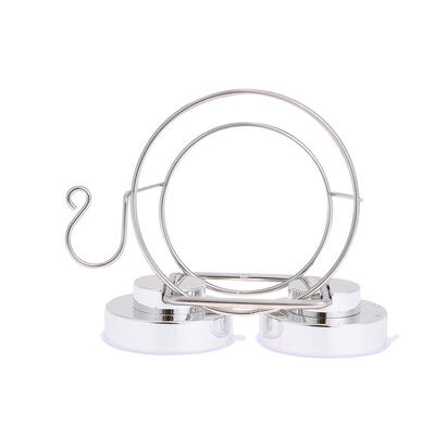 

Wall Mounted Hair Dryer Holder Rack Vacuum Suction Hook Stainless Steel