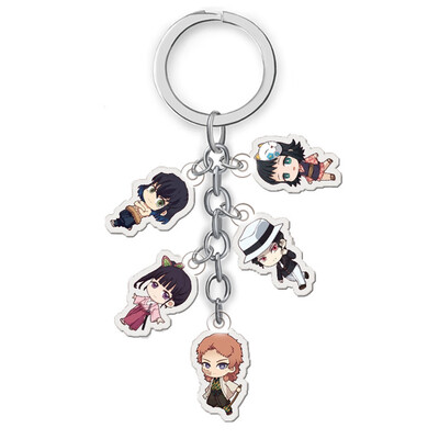 

Anime Demon Slayer Acrylic Pendant Keychain Key Rings Phone Charm Cosplay