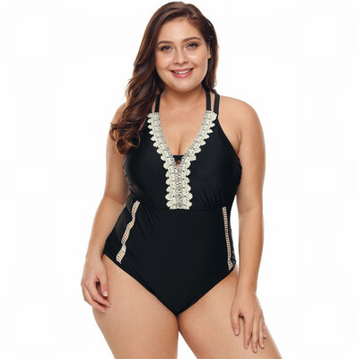 

Large size sexy triangle one-piece swimsuit Womens swimsuit