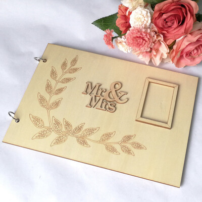 

Gobestart 1Pcs Guest Book Memorable Simple Message Board Sign Book Gift for Wedding Party