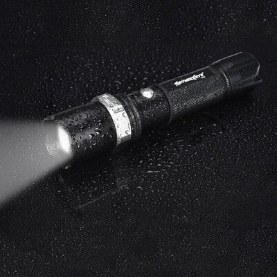 

Saidsome Outdoor Portable Zoomable Flashlight XM- T6 COB LED Torch Lamp Penlight 18650 flashlight lamp