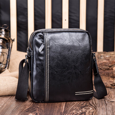 

Leather single shoulder bag leisure one shoulder oblique span ipad bag oblique across the street simple outdoor cross bag