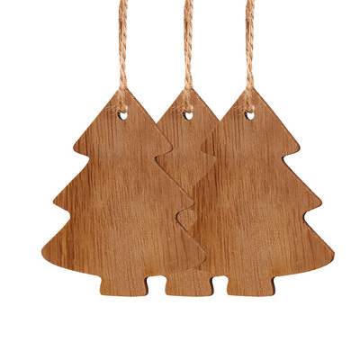 

Tailored 3PC Christmas Snowflakes Wooden Pendants Xmas Tree Ornaments Home Hanging Decor