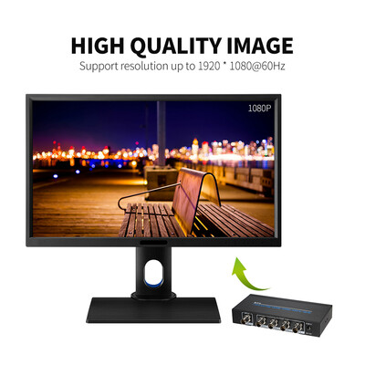 

3GHDSD_SDI Splitter 1 4 Distribution 1 Input 4 Outputs Supports HD-SDI SD-SDI&3G-SDI