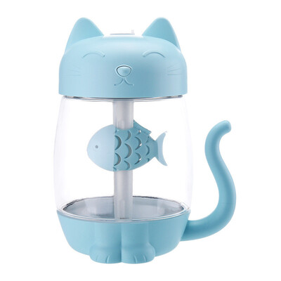 

Siaonvr 3 In 1 Humidifier Cute Cat LED Humidifier Air Fan Diffuser Purifier Atomizer