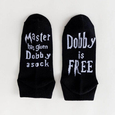 

Unisex Women Men Socks Printed Master Has Given Dobby A Socks Dobby