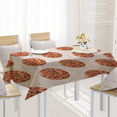 

Toponeto Pizza Table Cloth Linen Tablecloth For Kitchen Decorative Dining Table Cover