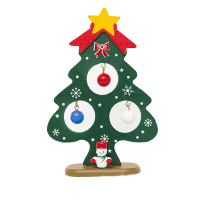 

Toponeto Christmas Tree Santa Claus Snowman Wooden Swing Decoration Decoration