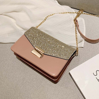 

Tailored Women 2019 Sequins Fashion Shoulder Messenger Bag Simple Small Square Bag