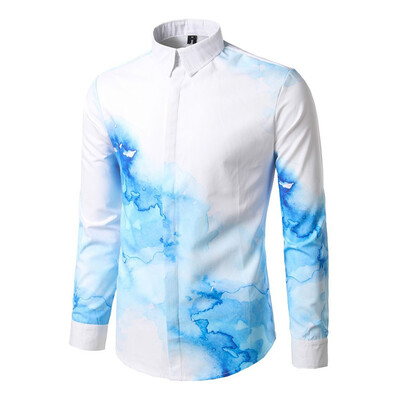 

Tailored Mens Casual Button Turn-Down Collar Slim Fit Long Sleeve Top Shirt Blouse
