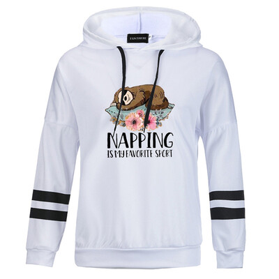 

Women Tree Shrew Graphic Hoodie Napping Is My Favorite Sport Printed