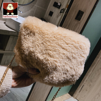 

Autumn 2019 new Mao Mao bag Korean ins fashion womens bag simple shoulder slung chic chain bag