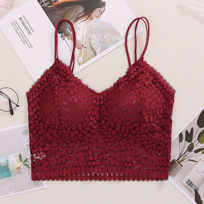 

〖Follure〗Women Sexy Bra Solid Vest Lace Seamless Breathable Push Up Top Underwear