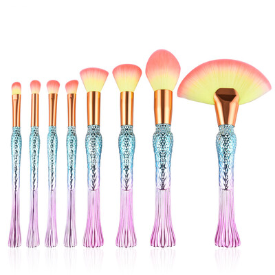 

〖Follure〗8Pcs Pro Makeup Brushes Set Foundation Powder Eyeshadow Eyeliner Lip Brush Tool