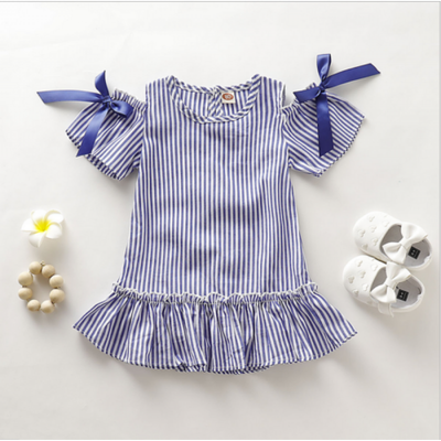 

USA Summer Toddler Baby Girls Skirt Short Sleeve Princess Dress Outfits Clothes