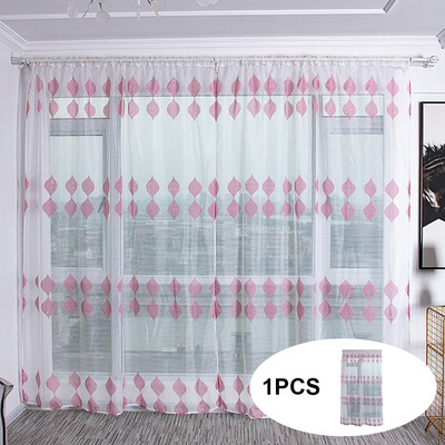 

Gobestart Trees Sheer Curtain Tulle Window Treatment Voile Drape Valance Fabric