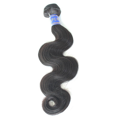 

Virgin Human Peruvian Body Wave Hair No Shedding No Tangle Best Quality 1pcslot