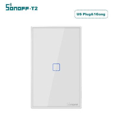 

SONOFF T2 Intelligent Switch EUUKUS AC 100-240V 123 Gang TX Series WIFI Wall Switch 433Mhz RF Remote Controlled Wifi Switch In