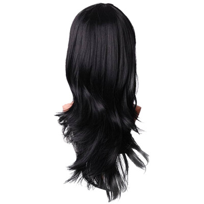 

〖Follure〗Sexy Long Women Fashion Synthetic Wavy Cosplay Party Full Wigs Black