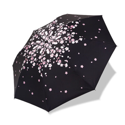 

Outdoor Creative Umbrella UV Plastic Umbrellas Three Fold Folding