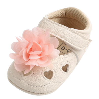 

Baby Girl Flower Hollow Out Fashion Bandage Toddler Leather First Walkers Shoes